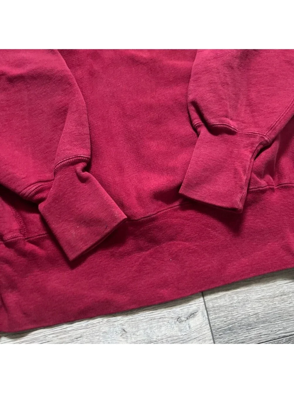 Vintage Champion Men's L Reverse Weave Crewneck Sweatshirt Red Made In USA